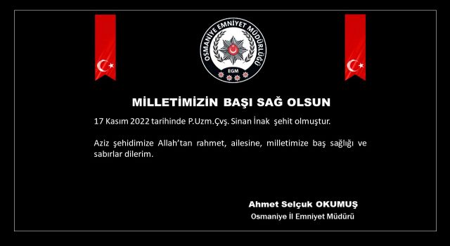 Ahmet Selçuk Okumuş, "Milletimizin başı sağolsun"