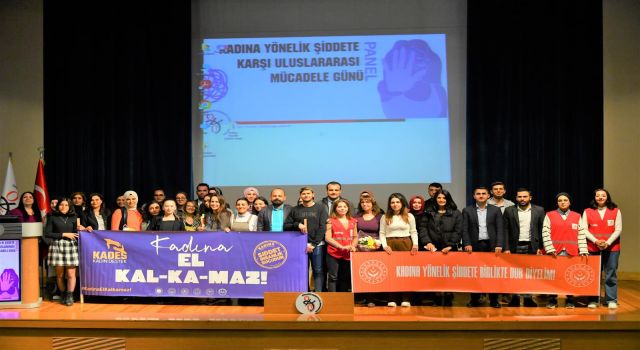 OKÜ'de Kadına Yönelik Şiddete Karşı Uluslararası Mücadele Günü paneli düzenlendi