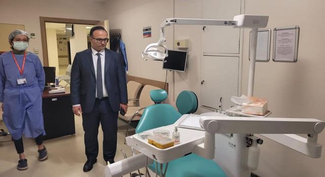 İl Sağlık Müdürü Ahmet Kara, Osmaniye Ağız ve Diş Sağlığı Merkezinde incelemelerde bulundu