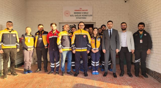 İl Sağlık Müdürü Kara, Osmaniye Merkez 6, 12 ve 13 nolu Acil Sağlık Hizmetleri İstasyonlarını ziyaret etti
