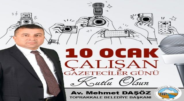 Başkan Mehmet Daşöz, “Yaptığımız hizmetleri vatandaşlarımıza doğru bir şekilde ulaştıran tüm gazetecilerin gününü kutluyorum”