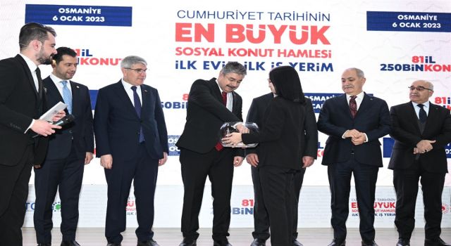 Osmaniye'de 1550 konut için TOKİ kura çekimi yapıldı