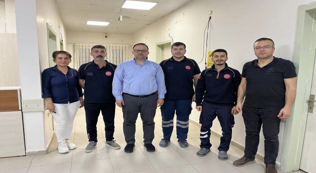 İl Sağlık Müdürü Ahmet Kara, Sumbas İlçesi 1 Nolu Acil Sağlık Hizmetleri İstasyonunu ziyaret etti