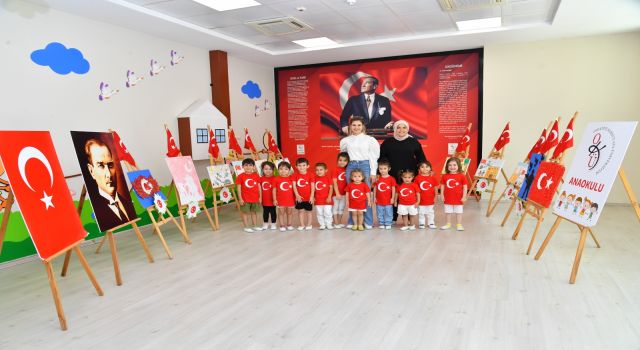 Korkut Ata Üniversitesi Anaokulu’ndan 15 Temmuz Demokrasi ve Milli Birlik Günü sergisi