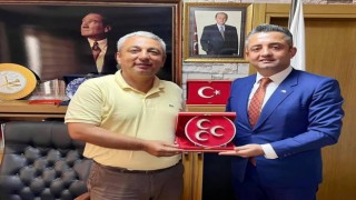 Mehmet Fatih Özdokur, Türkmen Belediye Başkanı Veli Fidan'ı ziyaret etti