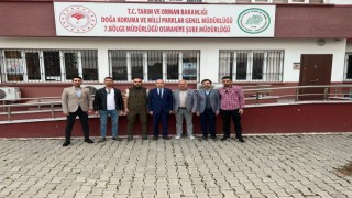 Osmaniyeli Gazetecilerden Doğa Koruma ve Milli Parklar Şube Müdürü Oktay Deniz'e ziyaret