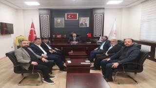 Başkan İbrahim Baz'dan Sedat Acar'a taziye ziyareti