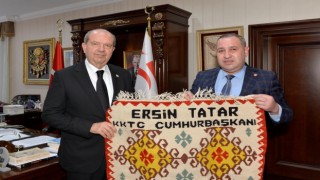 OGC Başkanı Avcı, KKTC Cumhurbaşkanı Tatar'ı ziyaret etti