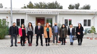 OKÜ Rektörü Uzun, Cevdetiye Geçici Barınma Merkezini ziyaret etti