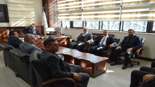 Düziçi, Ellek ve Böcekli Belediye Başkanlarından İl Sağlık Müdürü Ahmet Kara'ya ziyaret