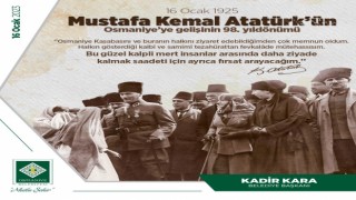 Mustafa Kemal Atatürk’ün Osmaniye’ye gelişinin 98. yıldönümü