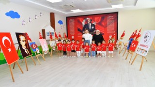 Korkut Ata Üniversitesi Anaokulu’ndan 15 Temmuz Demokrasi ve Milli Birlik Günü sergisi