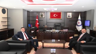 OKÜ Rektörü Uzun'dan İl Emniyet Müdürü Mehmet Sarıbuva'ya "Hayırlı olsun" ziyareti