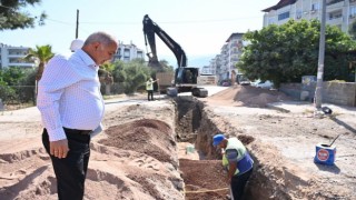 Adana'daki yayla evinden Osmaniye'ye gelen iş adamı Kadir Kara, alt yapı çalışmalarını inceledi